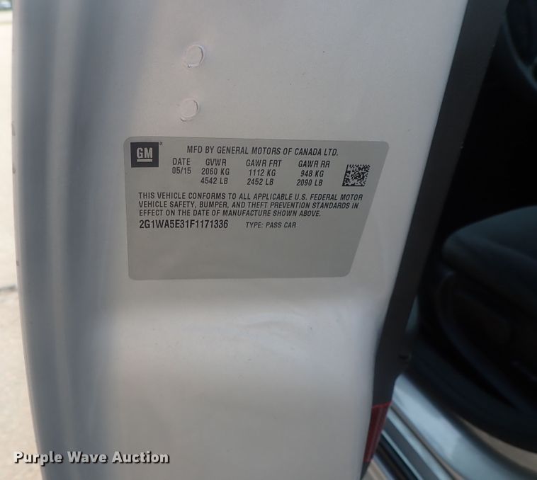 image for item DE0754 2015 Chevrolet Impala