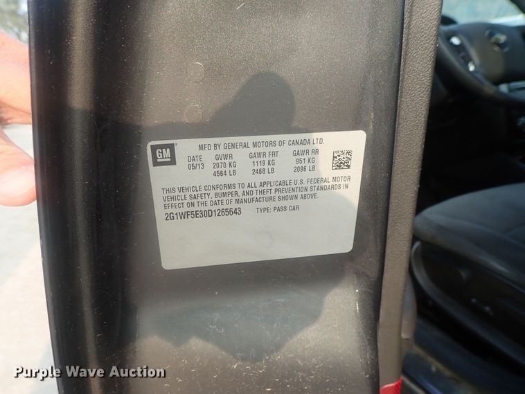 image for item DE0759 2013 Chevrolet Impala