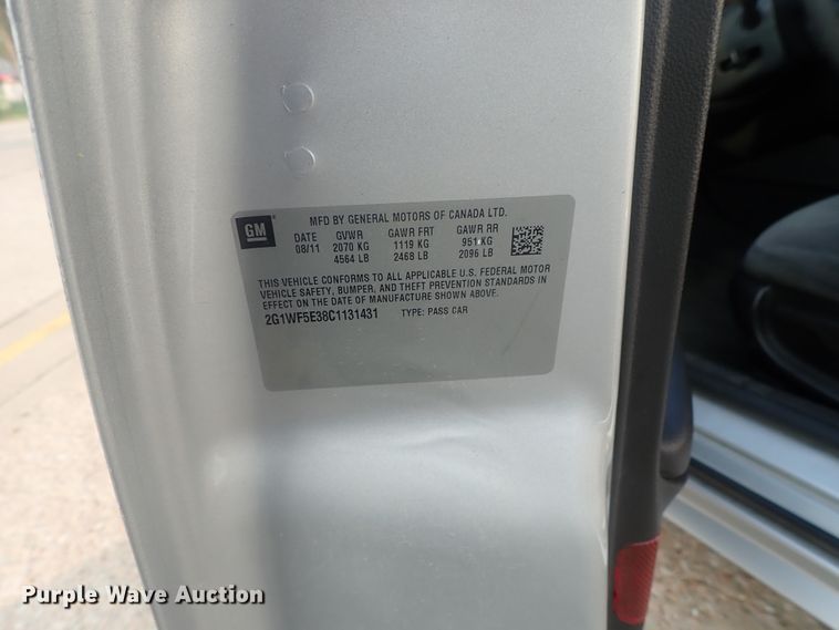 image for item DE0762 2012 Chevrolet Impala