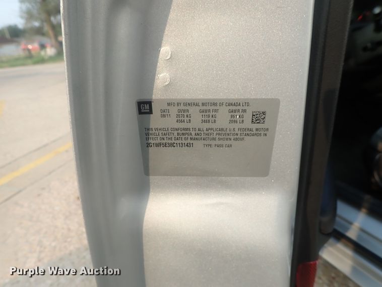 image for item DE0762 2012 Chevrolet Impala