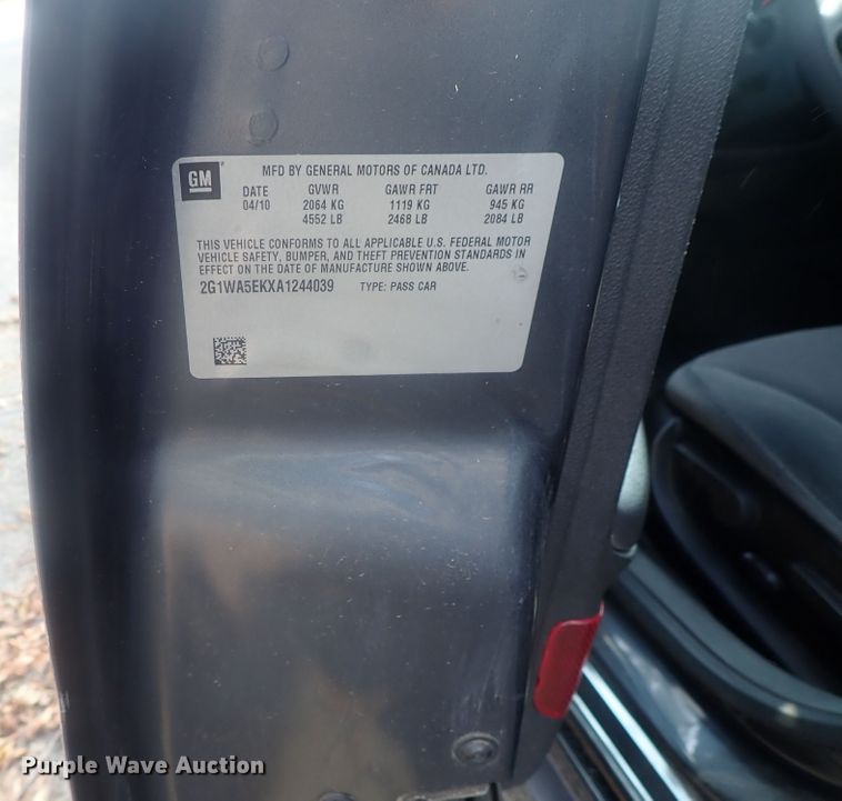 image for item DE0766 2010 Chevrolet Impala