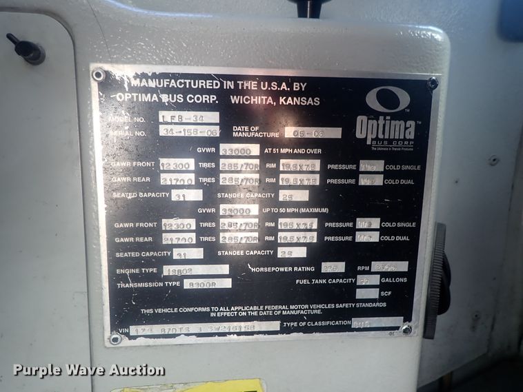 image for item DE0828 2006 Optima LFB-34  coach bus