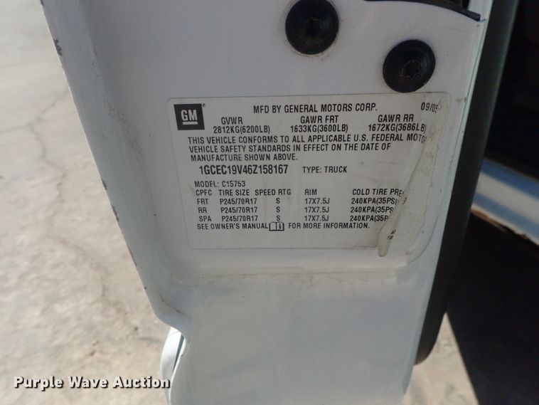 image for item DE0839 2006 Chevrolet Silverado 1500  Ext. Cab pickup truck