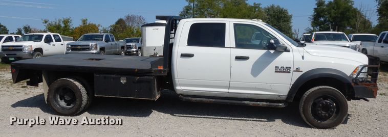 image for item DH0062 2013 Dodge Ram 5500HD  Crew Cab flatbed truck