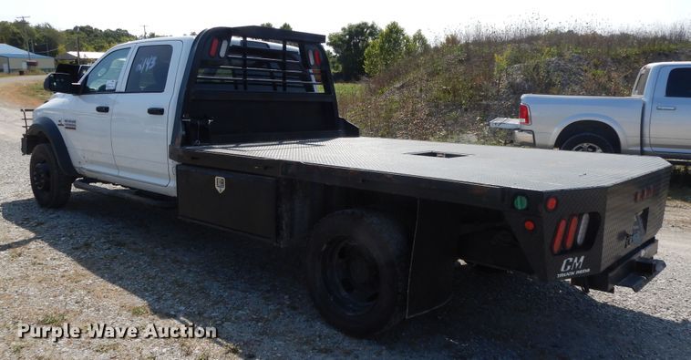 image for item DH0062 2013 Dodge Ram 5500HD  Crew Cab flatbed truck