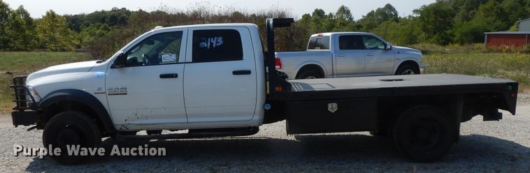 image for item DH0062 2013 Dodge Ram 5500HD  Crew Cab flatbed truck