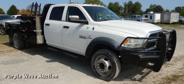 image for item DH0067 2014 Dodge Ram 5500HD  Crew Cab flatbed truck
