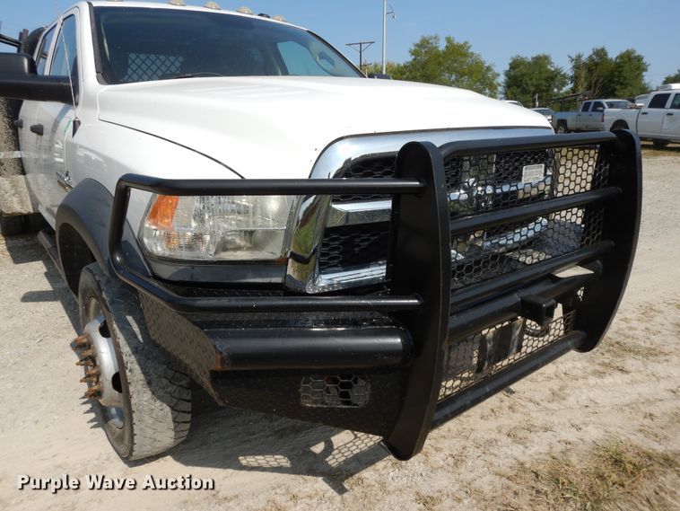 image for item DH0067 2014 Dodge Ram 5500HD  Crew Cab flatbed truck