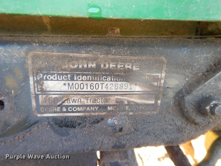 image for item DH0109 John Deere 160 lawn mower