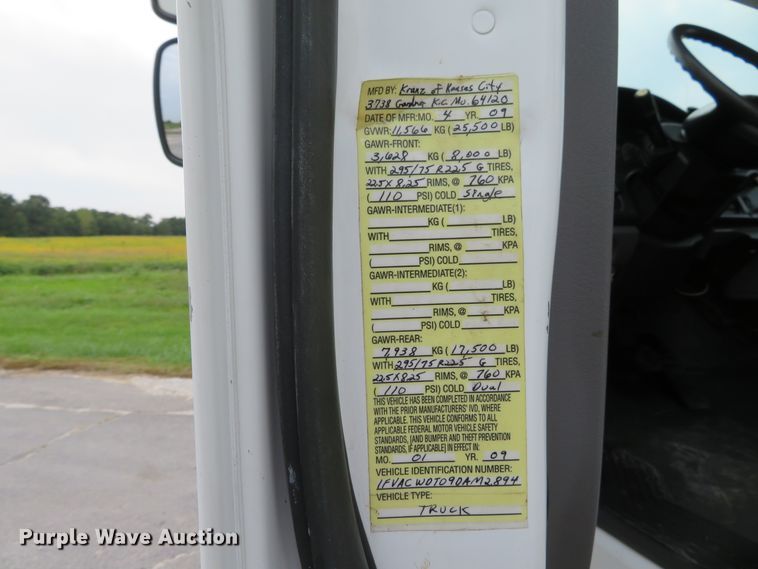 image for item DH1227 2009 Freightliner M2  utility truck