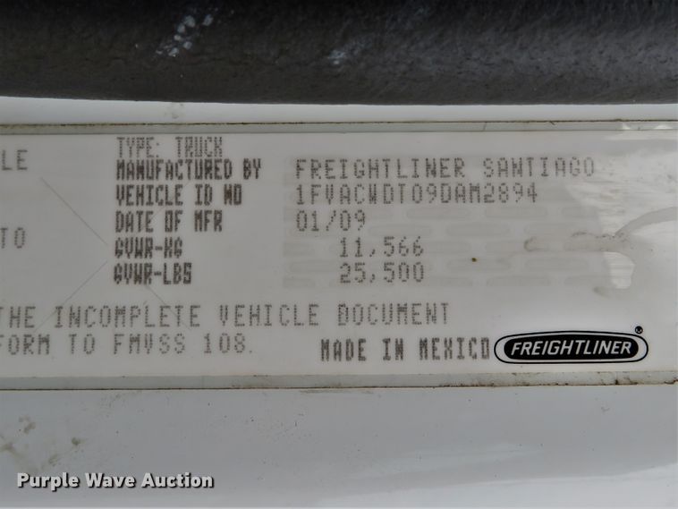 image for item DH1227 2009 Freightliner M2  utility truck