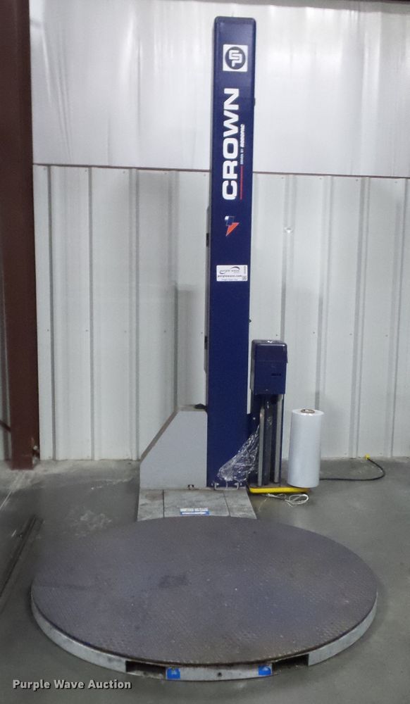 image for item DH3938 Crown Rotopac Rotoplat 108-508 automatic pallet shrink wrap machine