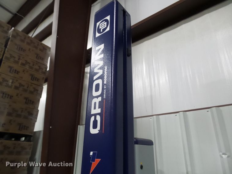 image for item DH3938 Crown Rotopac Rotoplat 108-508 automatic pallet shrink wrap machine