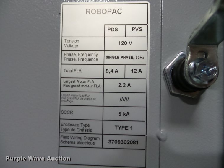 image for item DH3938 Crown Rotopac Rotoplat 108-508 automatic pallet shrink wrap machine