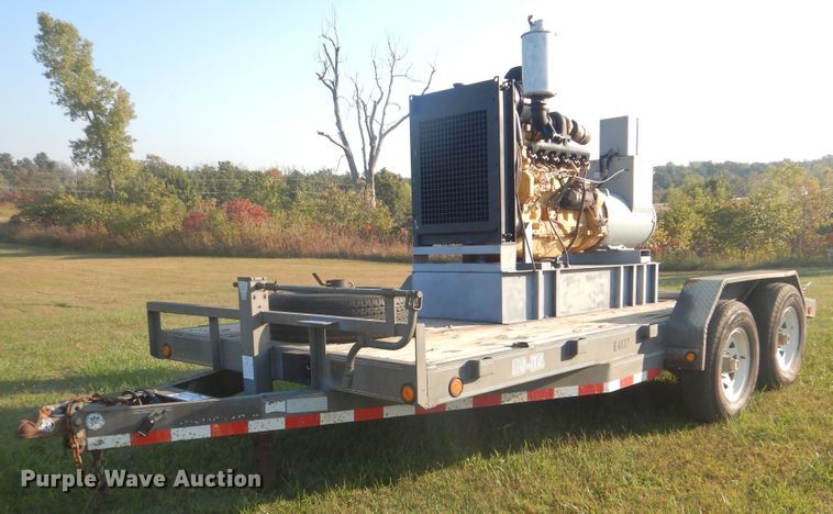 image for item DI0470 Shop built utility trailer with generator