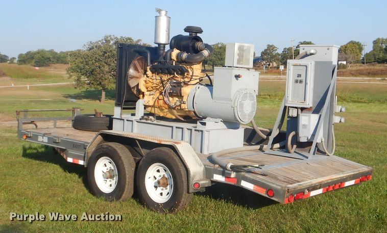 image for item DI0470 Shop built utility trailer with generator