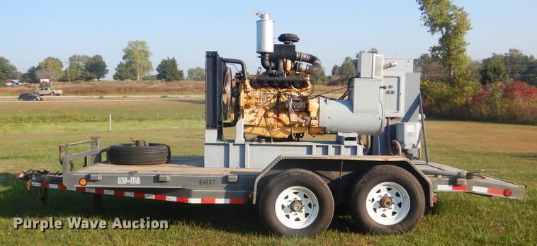 image for item DI0470 Shop built utility trailer with generator