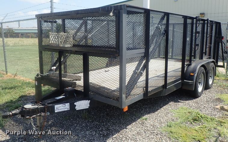 image for item DI4651 2014 102 Ironworks landscape utility trailer