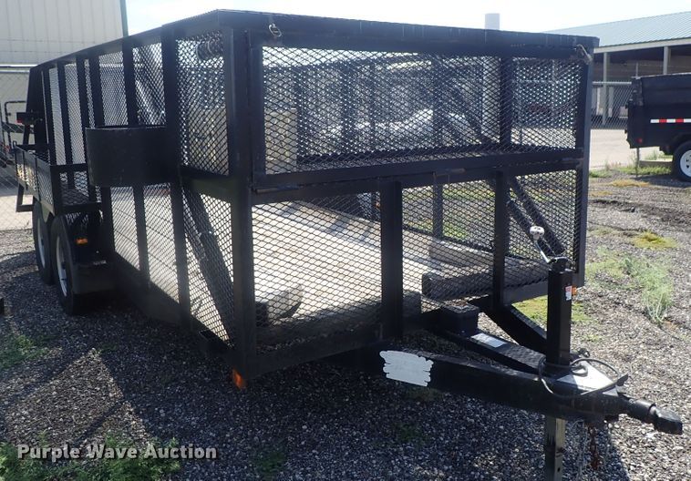 image for item DI4651 2014 102 Ironworks landscape utility trailer