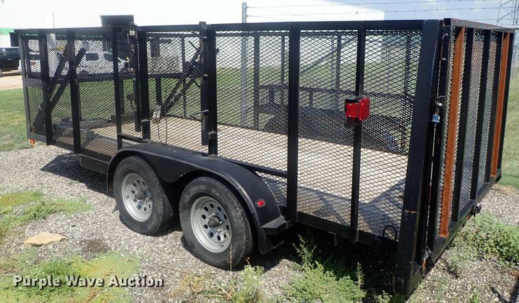 image for item DI4651 2014 102 Ironworks landscape utility trailer