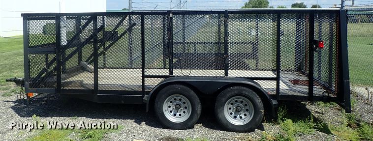 image for item DI4651 2014 102 Ironworks landscape utility trailer