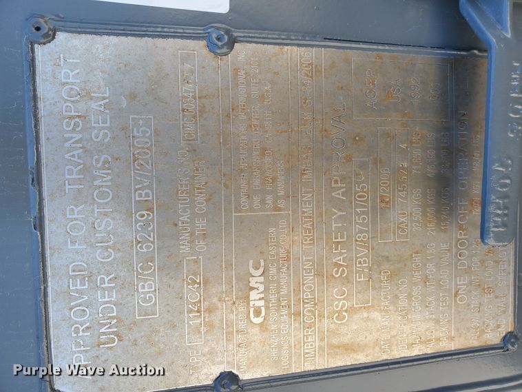 image for item DJ8780 2006 Cimcl storage container