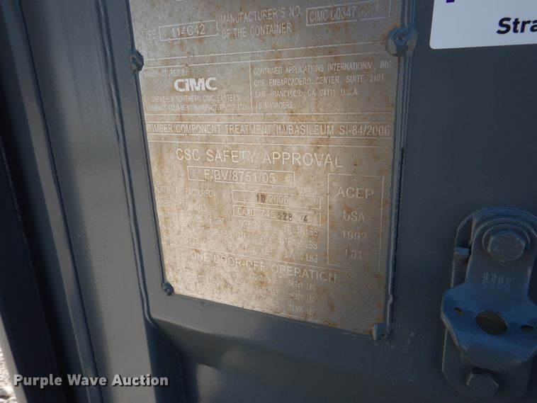 image for item DJ8780 2006 Cimcl storage container