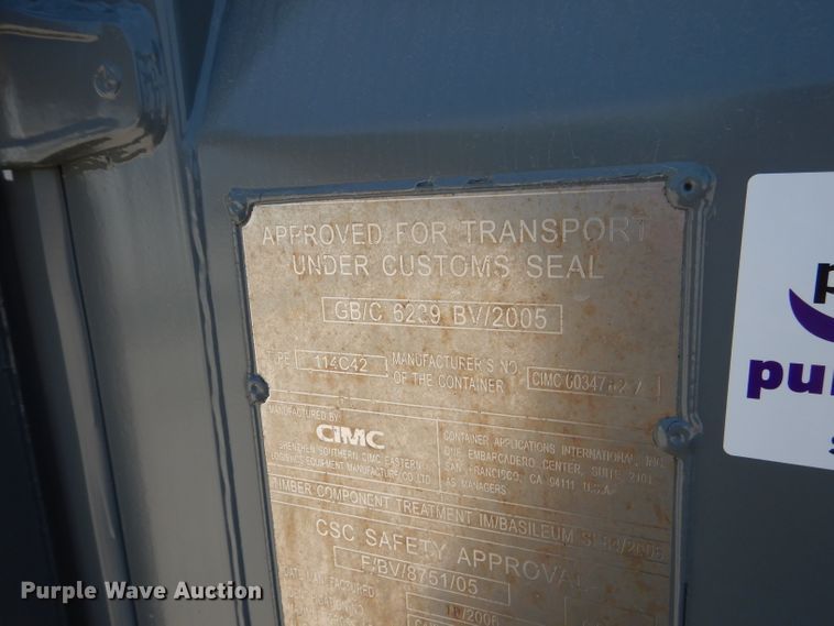 image for item DJ8780 2006 Cimcl storage container