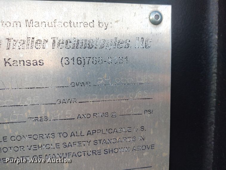 image for item EQ9449 2007 Derby Trailer Technologies equipment trailer