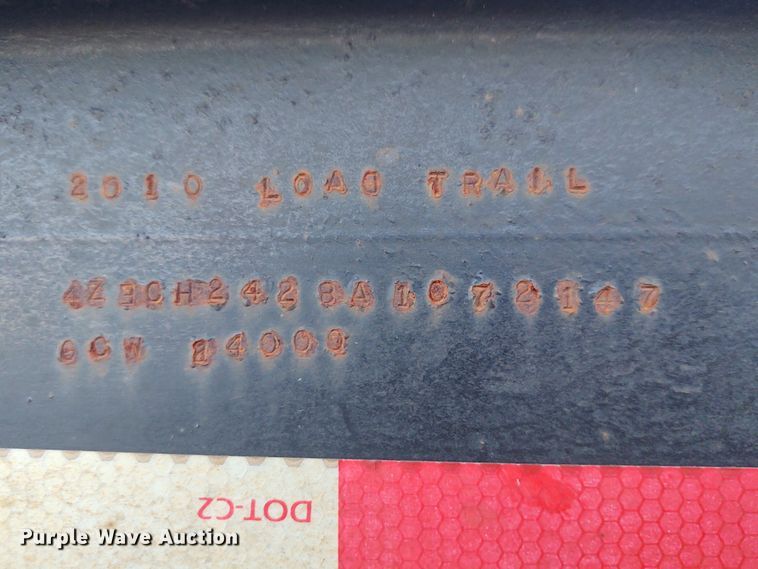 image for item EQ9450 2010 Load Trail equipment trailer