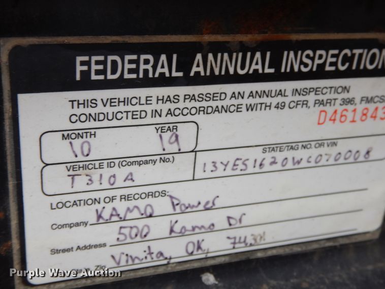 image for item FR9035 1998 Starlight utility trailer