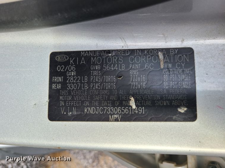 image for item GO9417 2006 Kia Sorento LX SUV