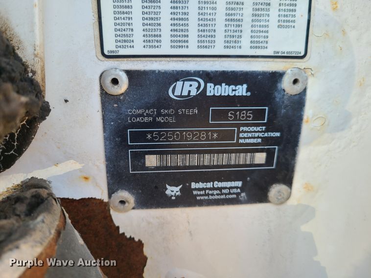 image for item GO9434 2005 Bobcat S185  skid steer loader