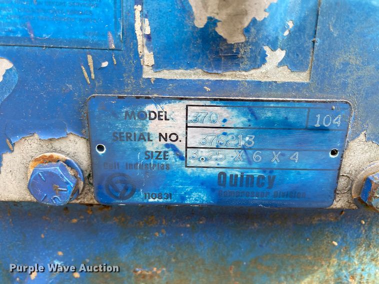 image for item HE9794 Quincy 370 air compressor