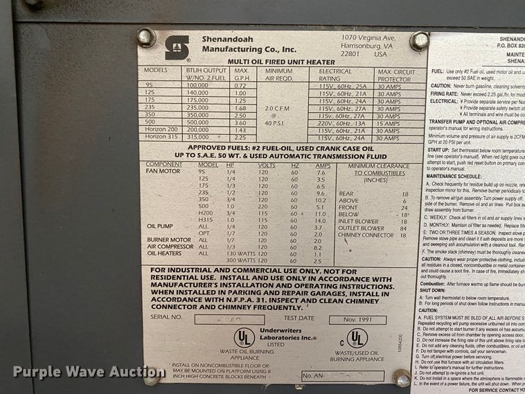 image for item HE9797 Engle WU air compressor
