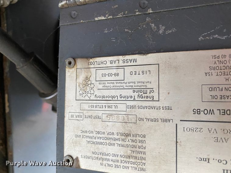 image for item HE9798 1991 Shenandoah Horizon 315 oil burning furnace