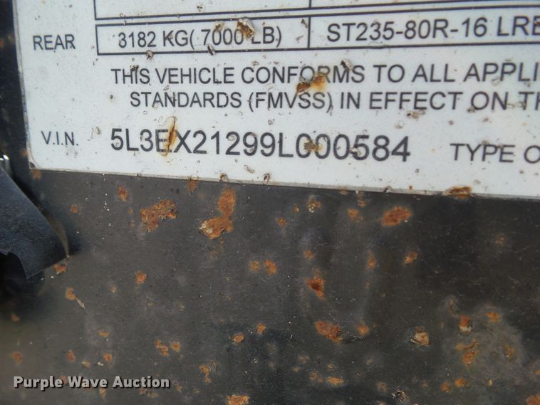 image for item HF9578 2009 Trailerman equipment trailer