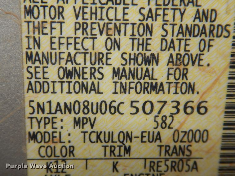 image for item HJ9919 2006 Nissan Xterra  SUV