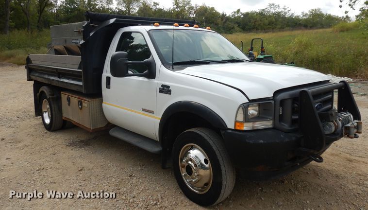 image for item HN9272 2003 Ford F450 Super Duty  dump truck