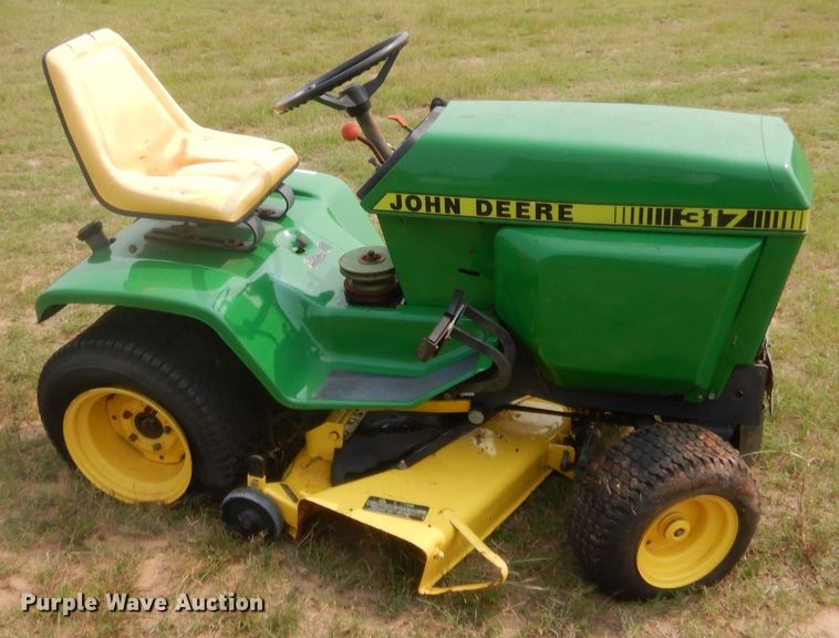 image for item HW9284 John Deere 317 lawn mower