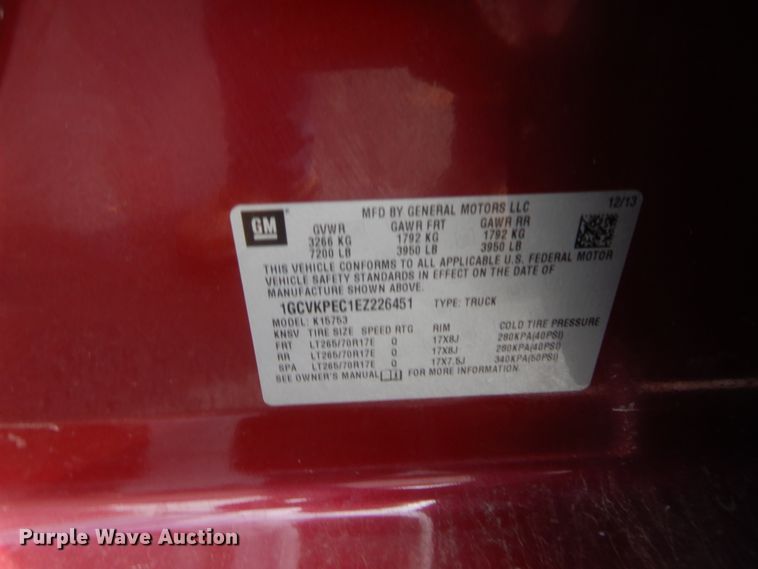 image for item HW9313 2014 Chevrolet Silverado 1500  Double Cab pickup truck