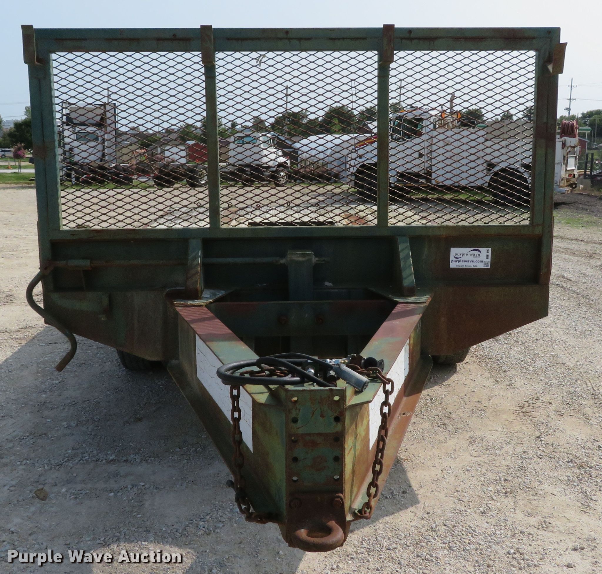 1987 Brooks Brothers equipment trailer in Troy, MO Item DH1192 sold