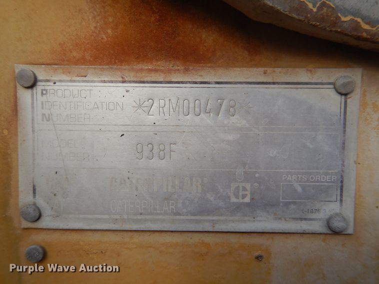 image for item AE9718 1995 Caterpillar 938F  wheel loader