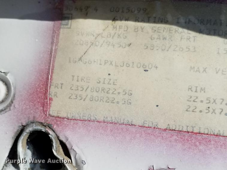 image for item DC2995 1990 GMC C6000  dump truck