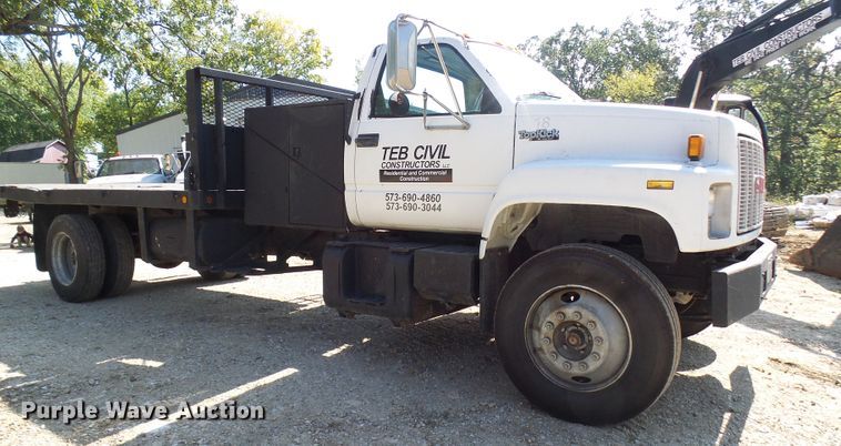 image for item DC2997 1993 GMC TopKick C6500  flatbed truck