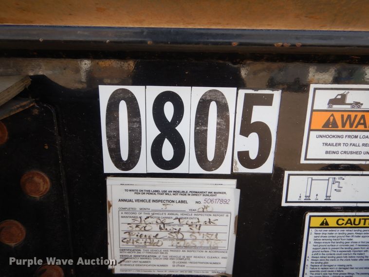 image for item DC4507 2013 Jet side dump trailer