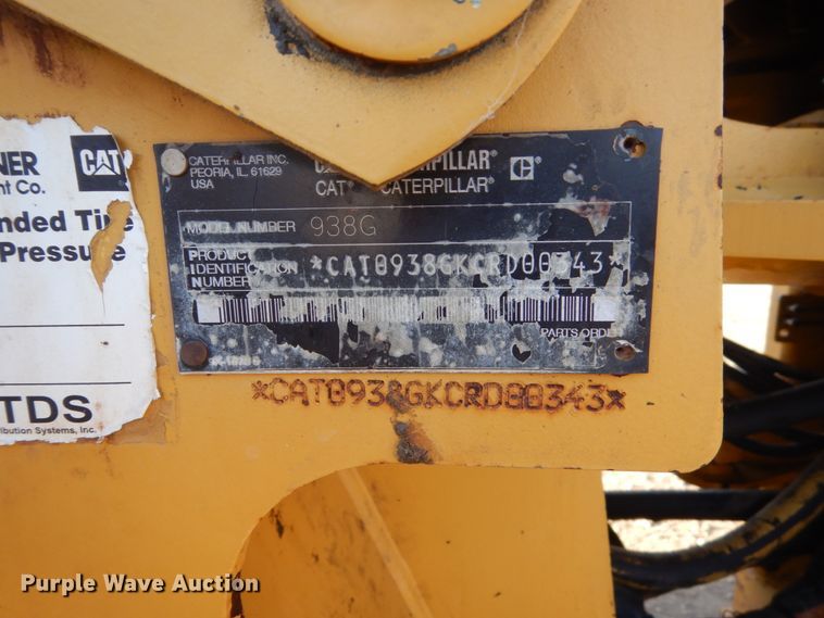 image for item DC8826 2003 Caterpillar 938G  wheel loader