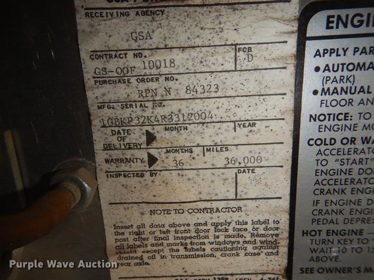 image for item DC8959 1994 Chevrolet P30 Utilimaster  delivery van