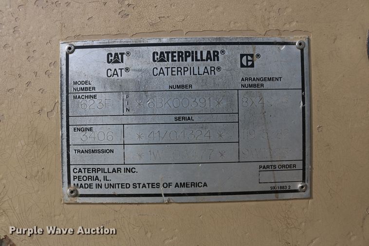 image for item DD5413 1997 Caterpillar 623F  elevating scraper