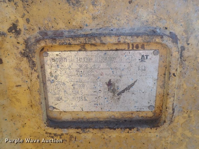 image for item DE0823 2007 Caterpillar 950H  wheel loader